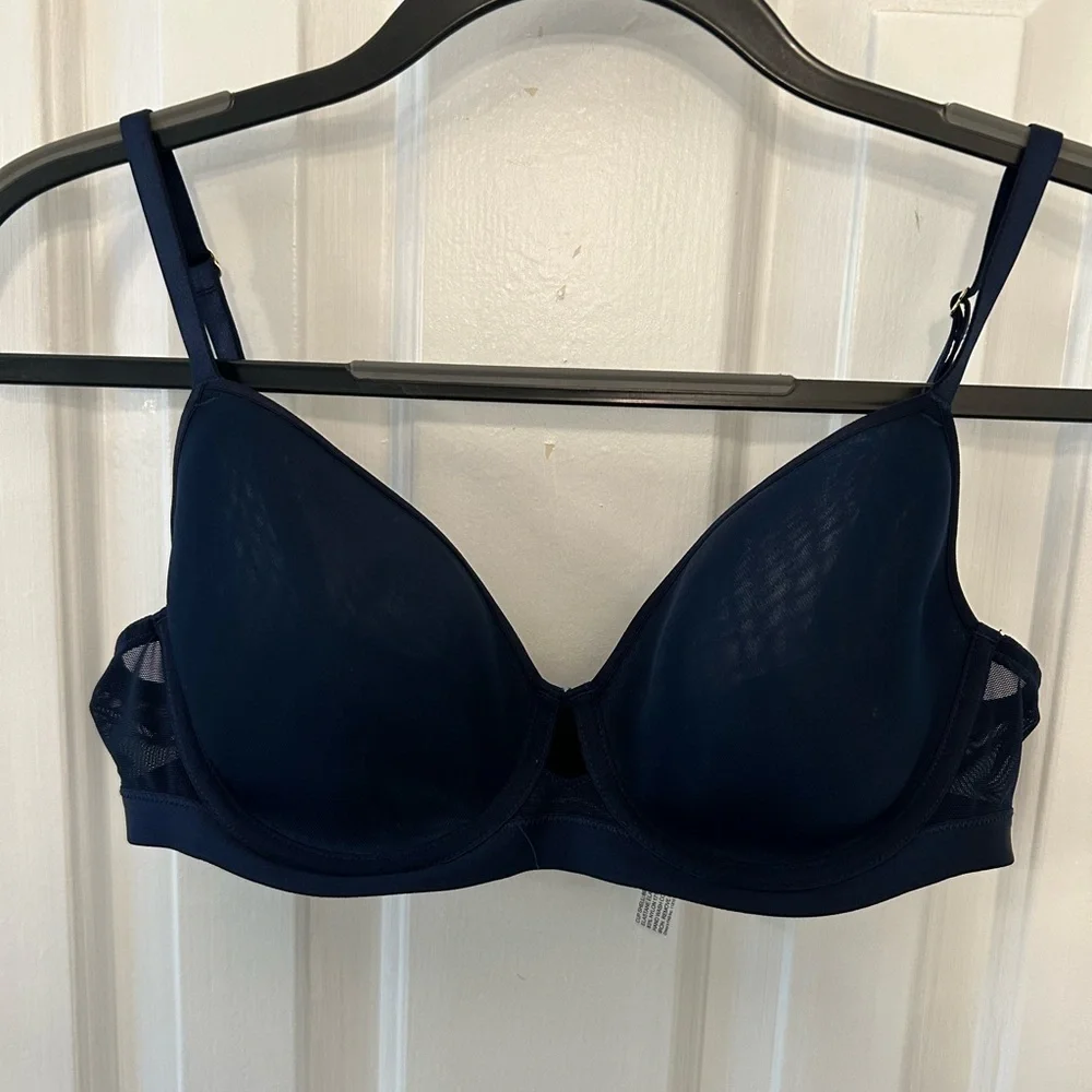Soma Size 36C Dark Blue Lightest Lift Smooth Perfect Coverage Underwire Bra
